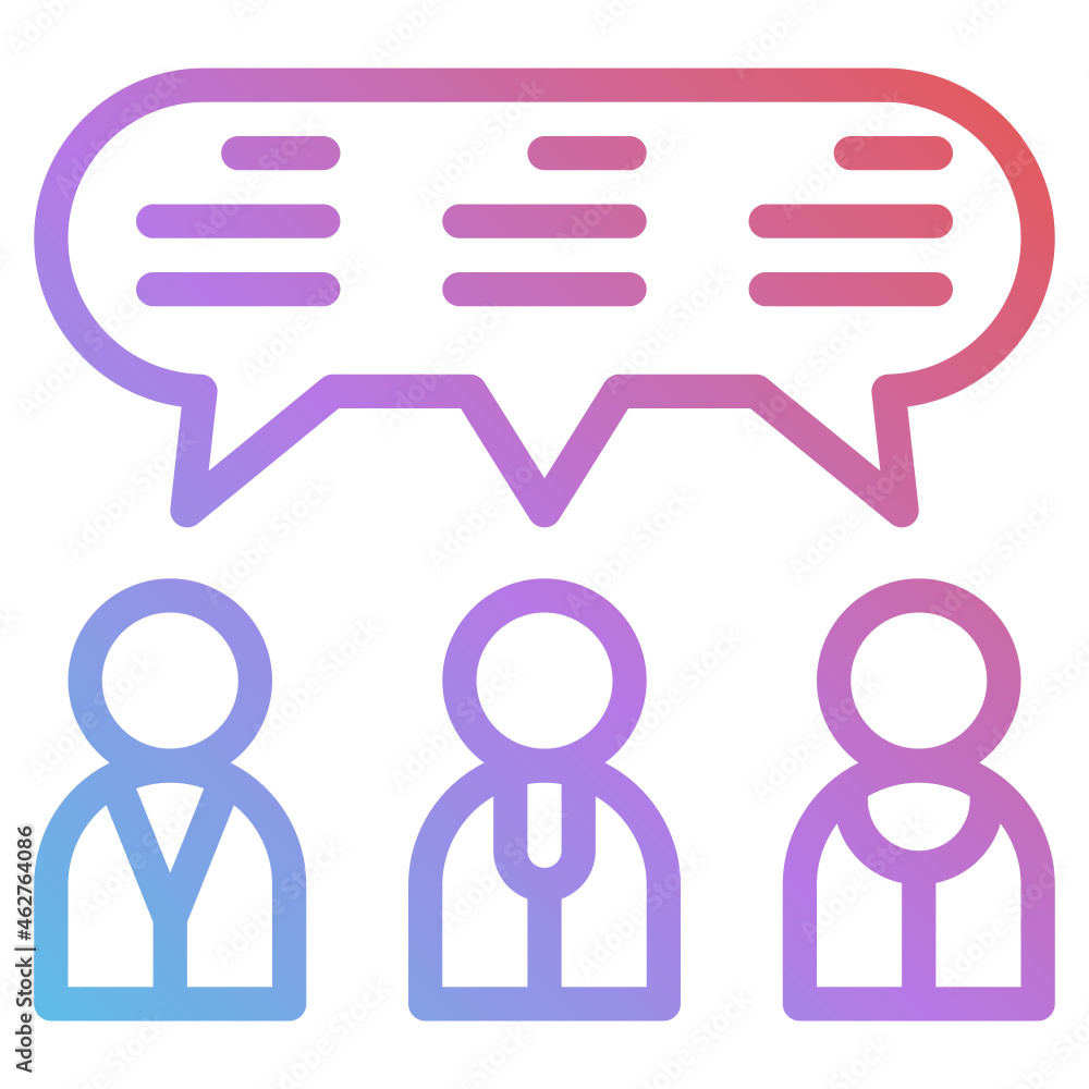 conversation gradient icon