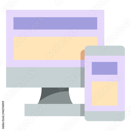 adaptive flat icon
