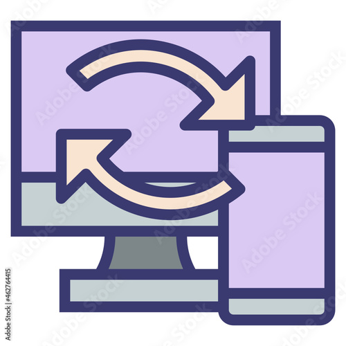 synchronization line icon