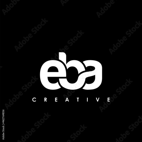 EBA Letter Initial Logo Design Template Vector Illustration photo