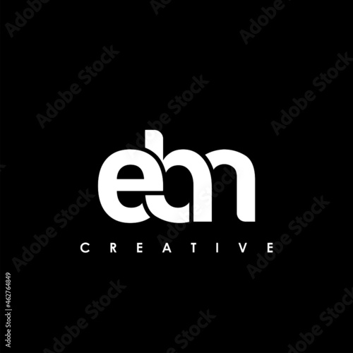 EBN Letter Initial Logo Design Template Vector Illustration