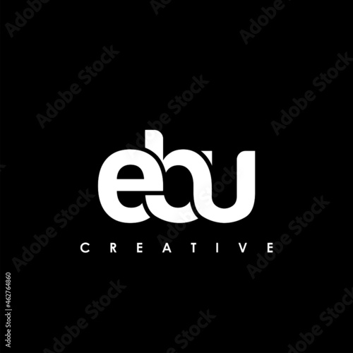 EBU Letter Initial Logo Design Template Vector Illustration photo