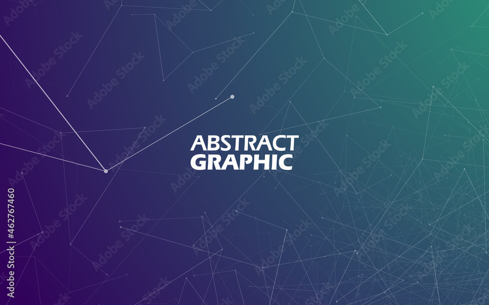 An abstract figure with points and lines connected into a network An abstract figure with points and lines connected into a network