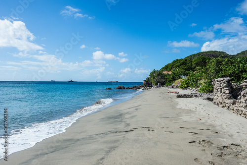 Caribbean, Netherland Antilles, St. Eustatius, Oranjestad, beach photo