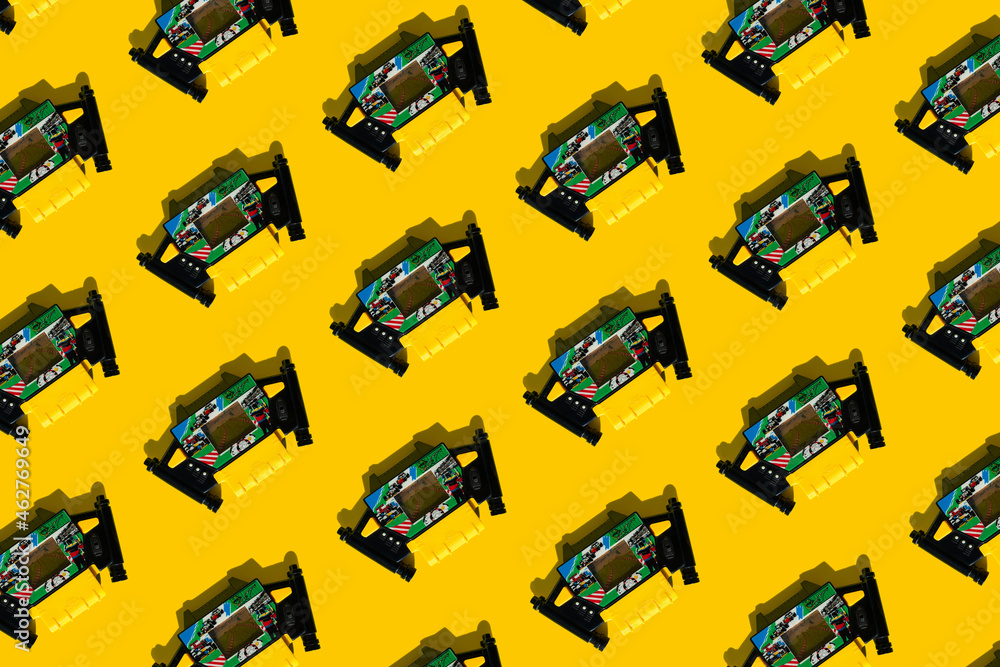 Pattern of retro handheld electronic games Pattern of retro handheld electronic games