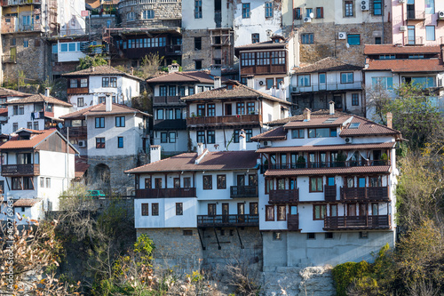 Veliko Tarnovo above the Yantra river, Bulgaria photo