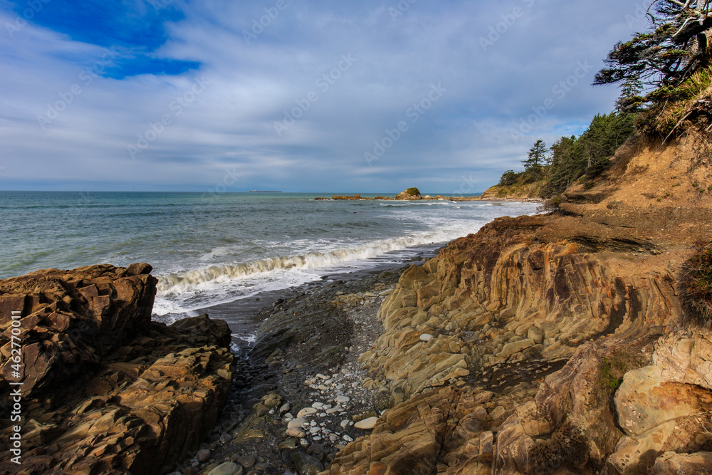 Oregon coast line beach