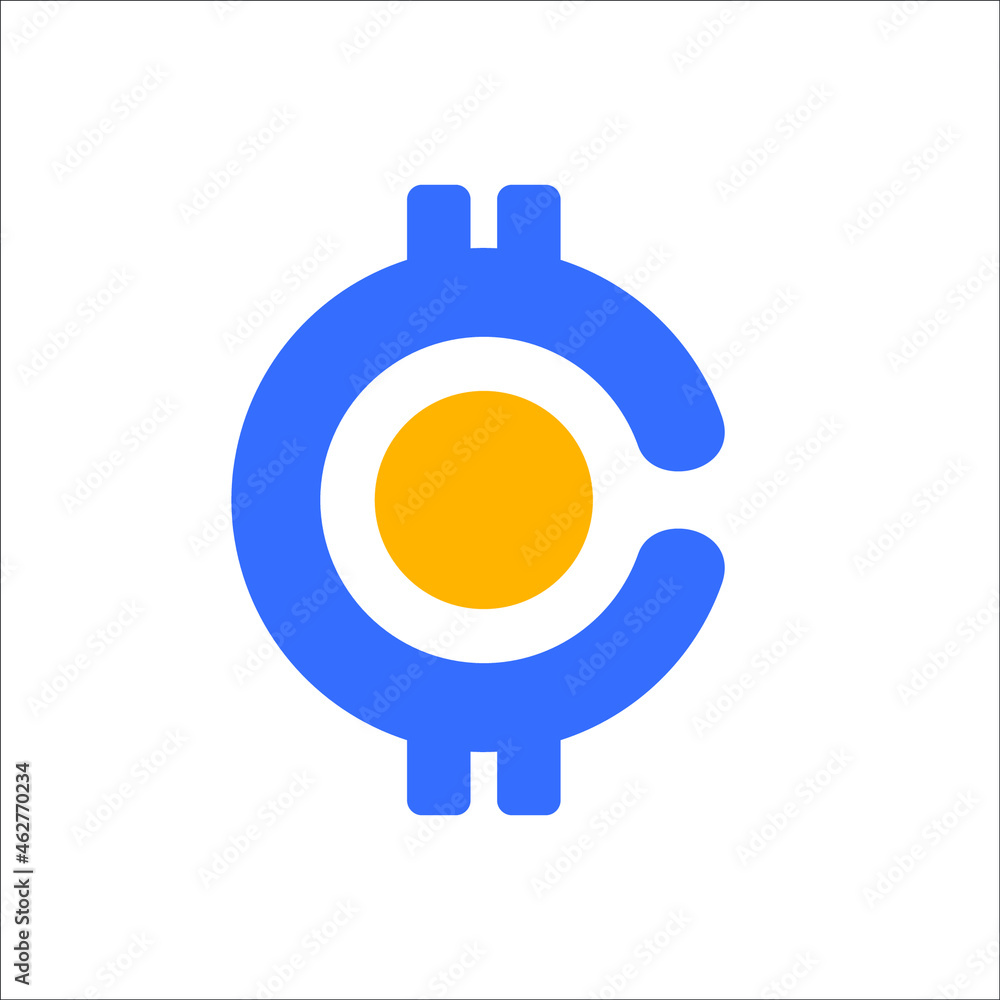 letter C abstract icon letter C abstract icon