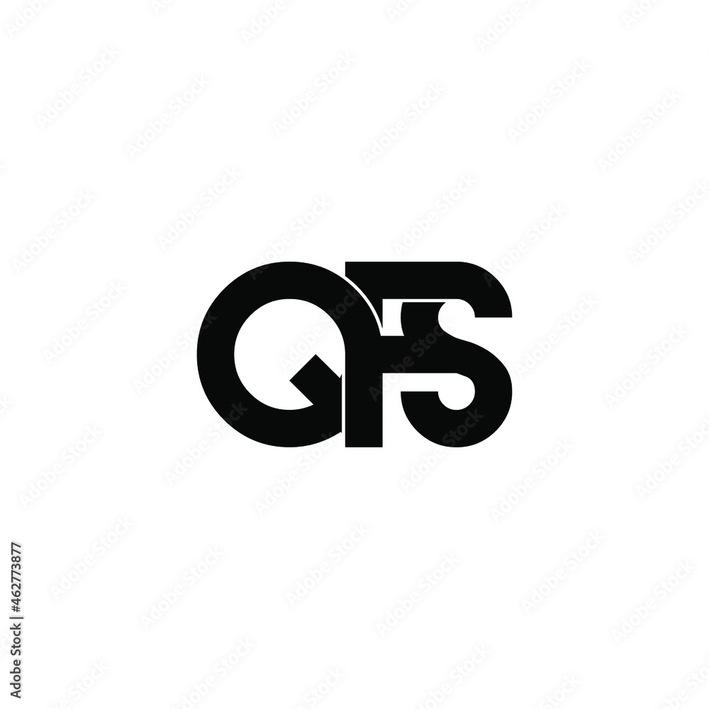 qfs initial letter monogram logo design qfs initial letter monogram logo design