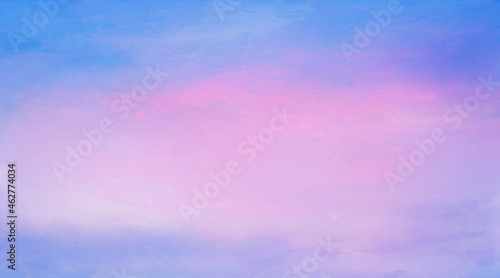 ピンクの朝焼けの空の風景イラスト、ビーナスベルト