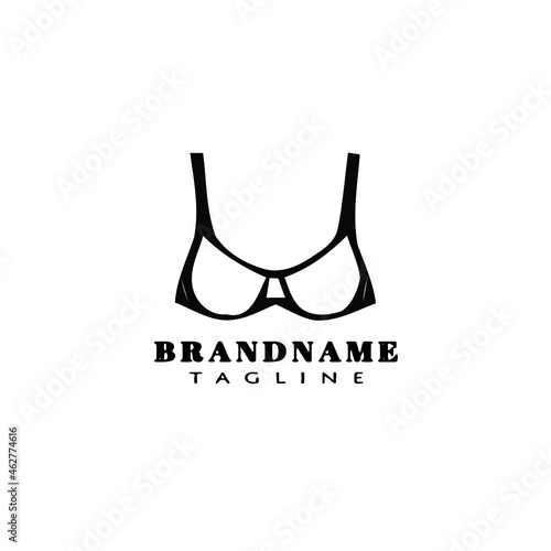 symbol bustier logo cartoon icon design template black isolated vector illustration