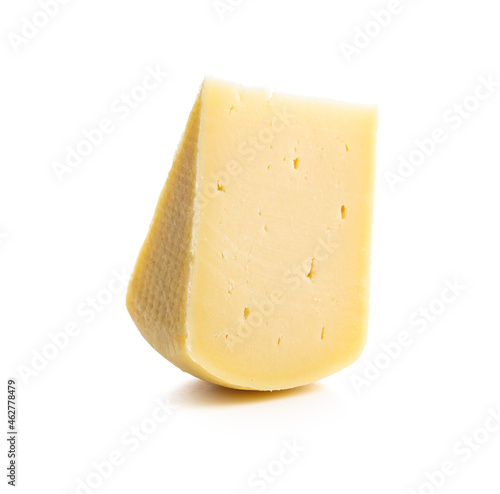 Block of hard cheese.