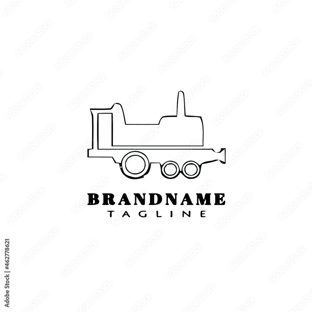 caboose logo cartoon icon design template black isolated vector cute caboose logo cartoon icon design template black isolated vector cute