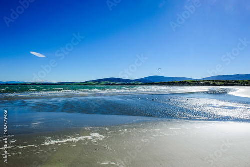 Te Waewae Bay, along the Road from Invergargill to Te Anau, South Island, New Zealand photo