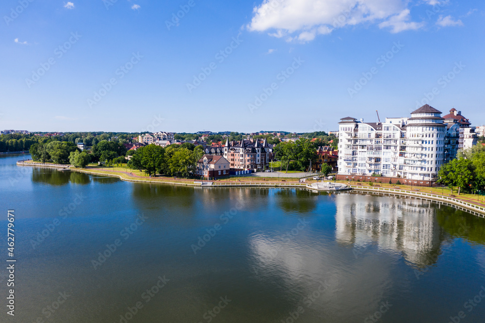 Scenic view of Upper pond against sky, Kaliningrad, Russia Scenic view of Upper pond against sky, Kaliningrad, Russia