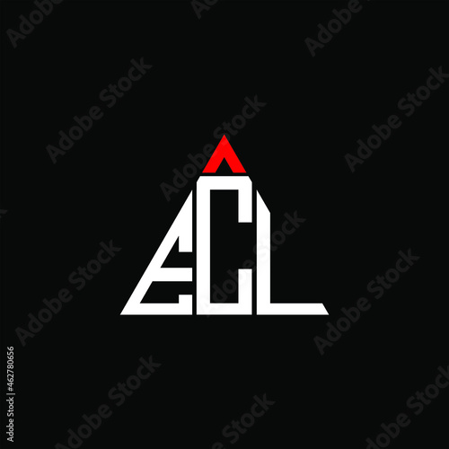 ECL letter logo creative design. ECL unique design
