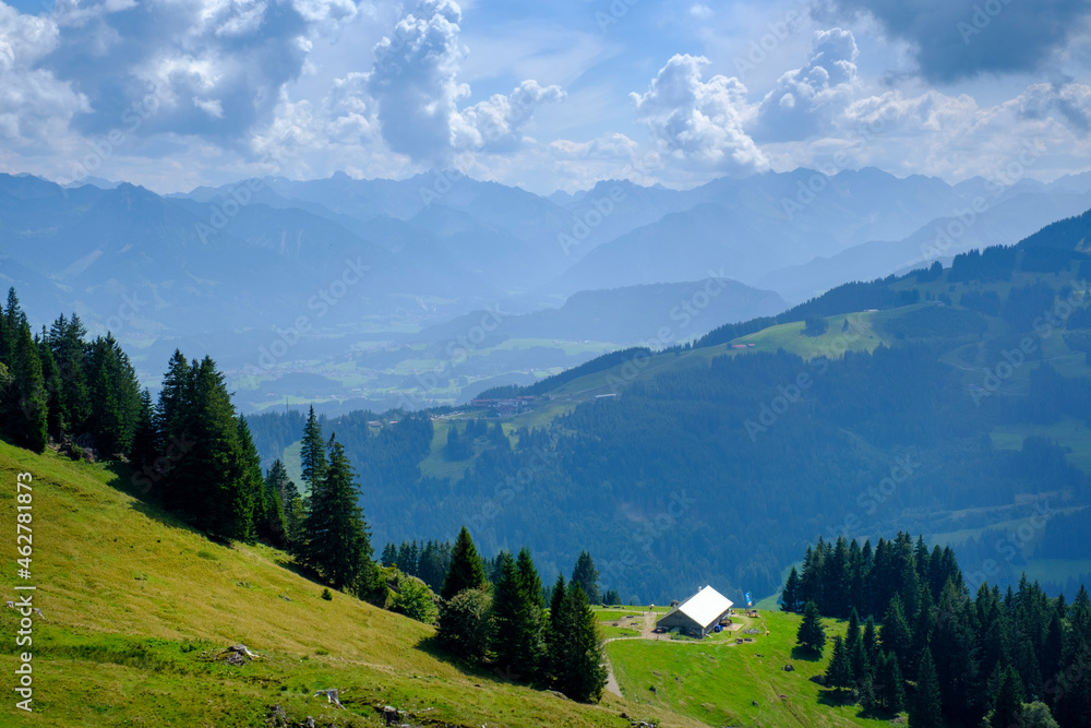 Germany, Bavaria, Secluded hut in Allgau Alps Germany, Bavaria, Secluded hut in Allgau Alps