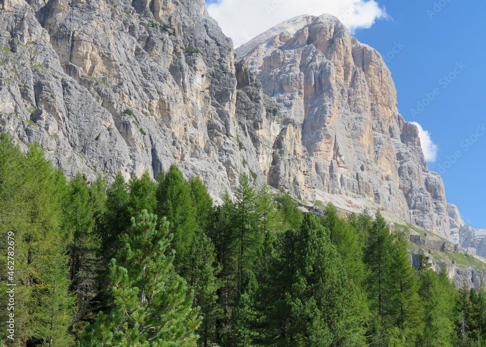 Vertical slopes of Italian Dolomites