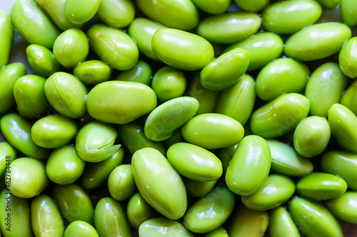 Edamame, soy beans, close-up photo