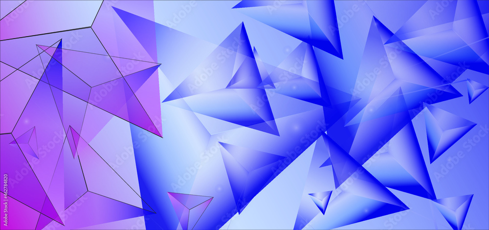 Abstract Blue Background With Triangles Abstract Blue Background With Triangles