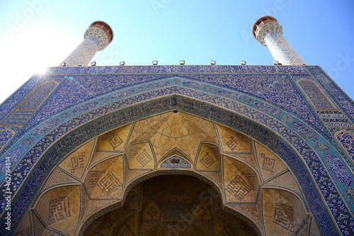 Exterior of Jameh Mosque, Isfahan, Iran photo