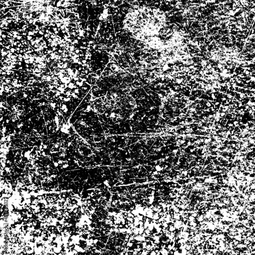Black and white grunge background. Abstract texture vector
