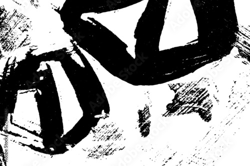 Black and white grunge texture. Abstract dirt stains, scratches, chips. Worn Surface pattern