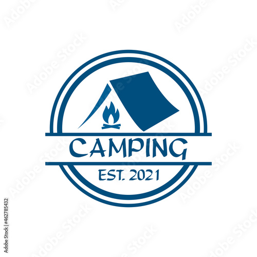 camping logo , adventure logo vector