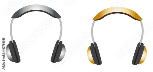 headphones in vector, graphic resource, mobile technology