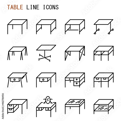 Table line icons