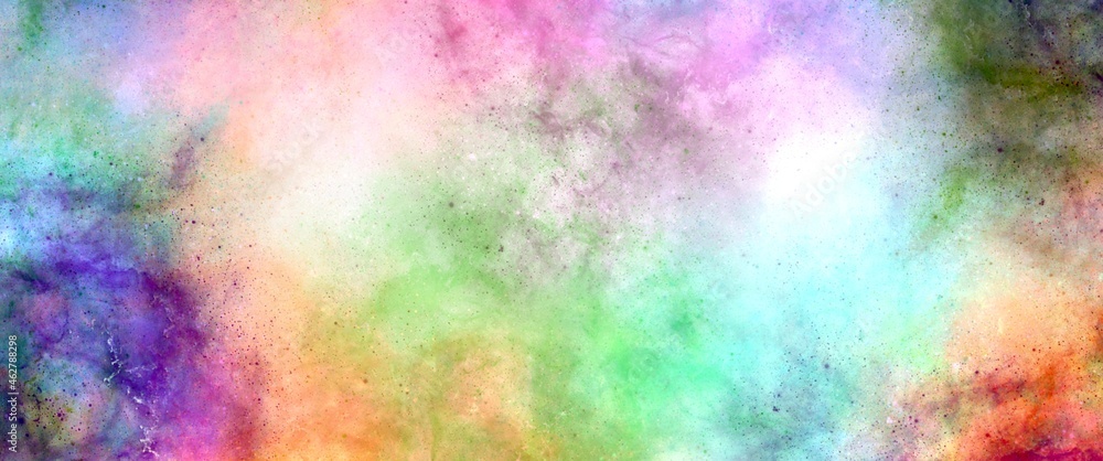 Abstract nebula dusty powder, open space concept, soft colors, background illustration, hand drawn art, relax structure texture, planet, 
