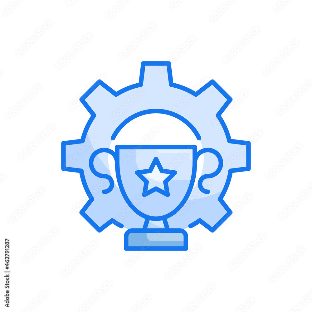 Success vector blue colour icon style illustration. EPS 10 file Success vector blue colour icon style illustration. EPS 10 file