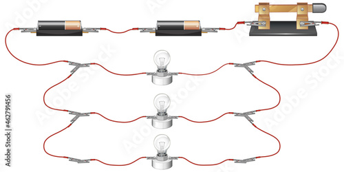 Science experiment of circuits