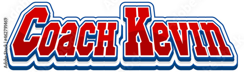 Coach Kevin logo text design photo