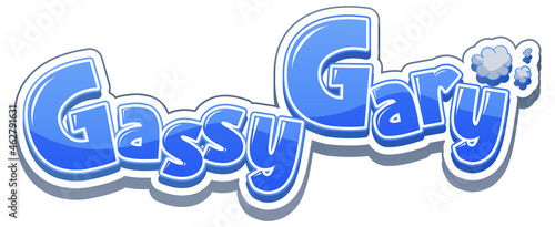 Gassy Gary logo text design