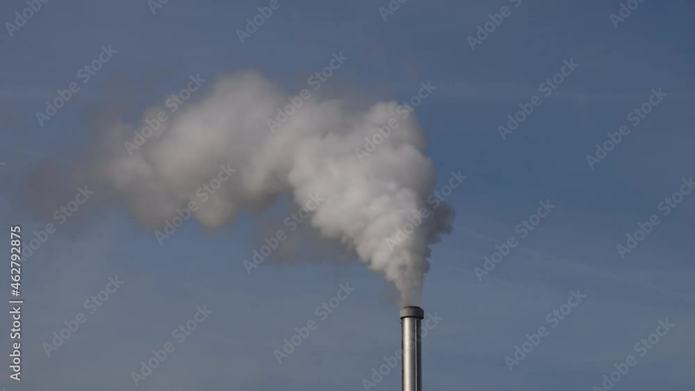 Steam rising from the chimney of the Ivry incineration plant near Paris Steam rising from the chimney of the Ivry incineration plant near Paris