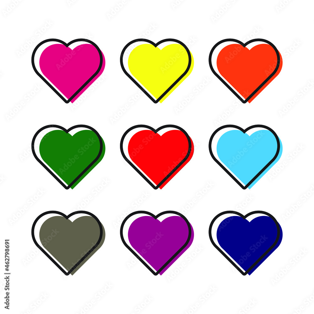 Heart Icon vector Line on white background image for web, presentation, logo, Icon Symbol. Heart Icon vector Line on white background image for web, presentation, logo, Icon Symbol.