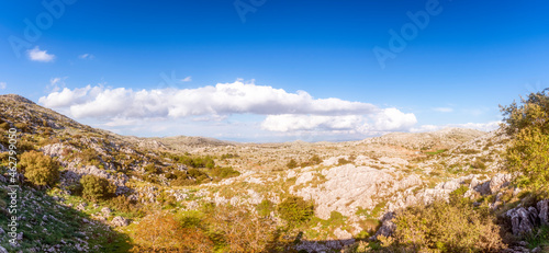 Spain, Andalucia, panoramic view of Sierra de Loja mountains photo