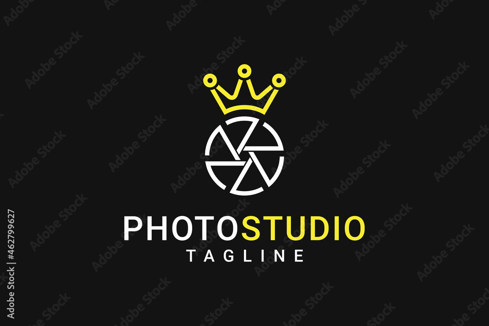 king photography studio logo design vector, monogram, simple elegant modern style king photography studio logo design vector, monogram, simple elegant modern style