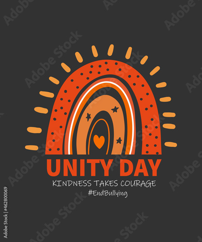 Unity Day Orange Tee Kindness Takes Courage End Bullying T-Shirt unity day orange bracelets, Perfect unity day design to wear on orange day and show love, Great for Anti Bullying, kindness takes coura photo