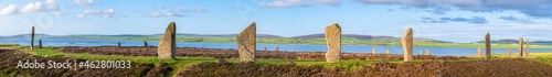 Scotland, Orkney Islands, Mainland, Ring of Brodgar, Neolithic Henge and Stone Circle photo
