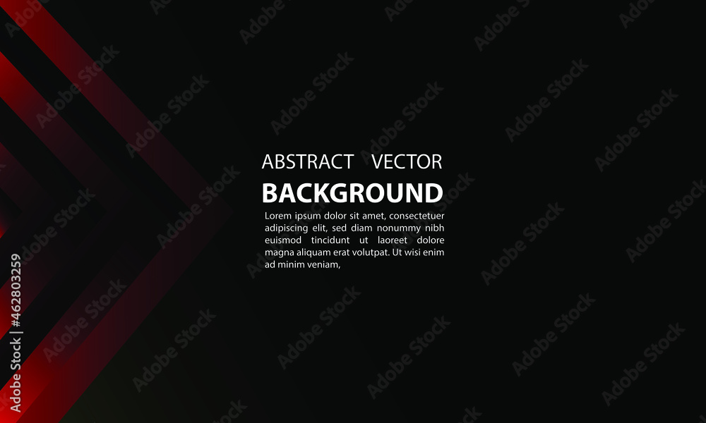 background geometric gradient abtrak shape red arrow gradient and black, with a simple and elegant style, for posters, banners, and others, vector design eps 10