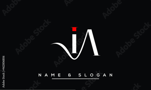 IA,  AI,  I,  A   Abstract Letters Logo Monogram