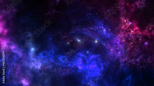 Fototapeta Naklejka Na Ścianę i Meble -  Planets Galaxy Science Fiction Wallpaper Beauty Deep Space Cosmos Physical Cosmology Stock Photos