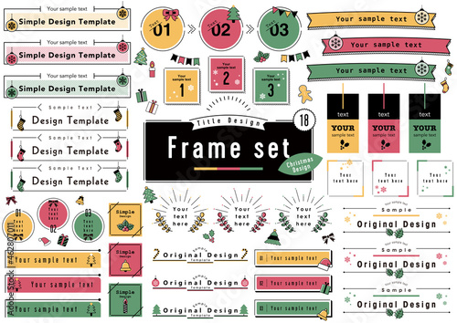 Title Design Frame set -Christmas Design