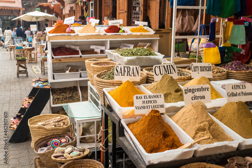 Morocco, Marrakesh, Medina, bazar photo