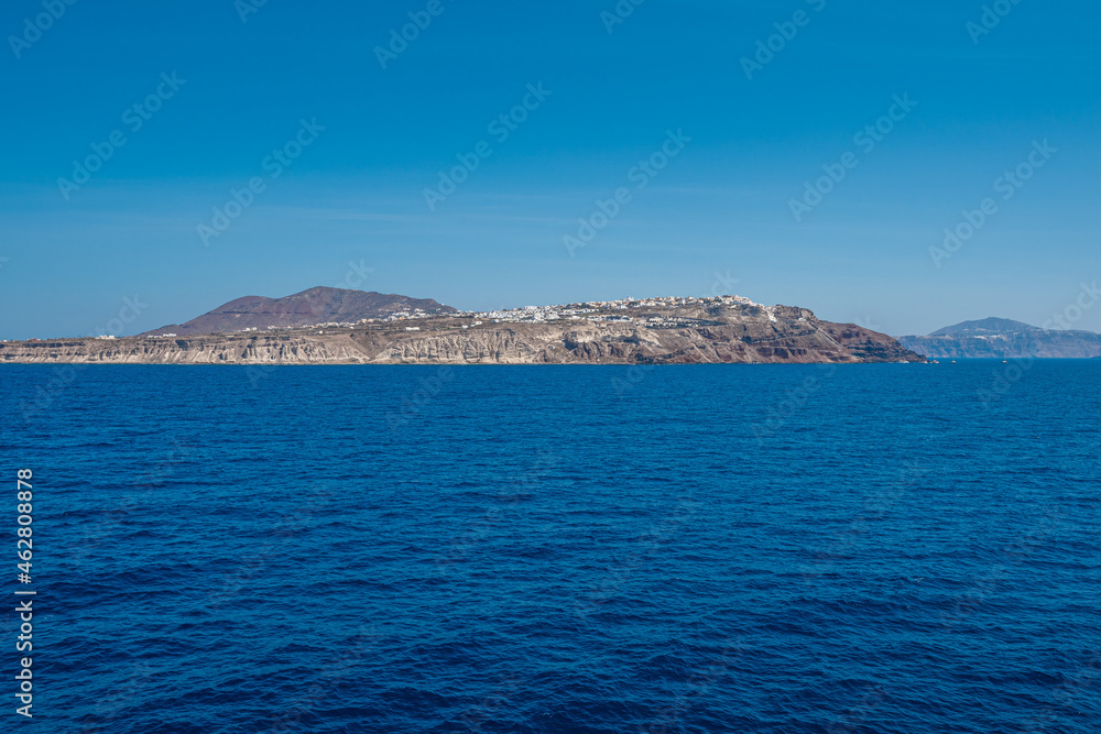 Landscape of Santorini island in Greece