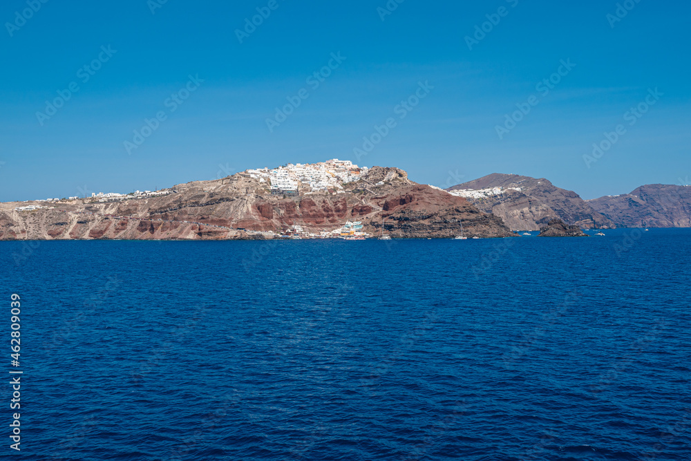 Landscape of Santorini island in Greece