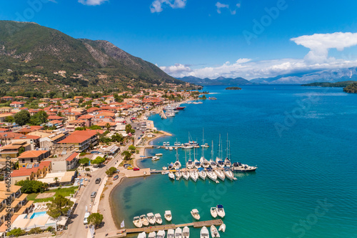 Greece, Lefkada, aerial view of Kallithea photo