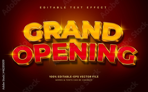 Grand Opening text effect